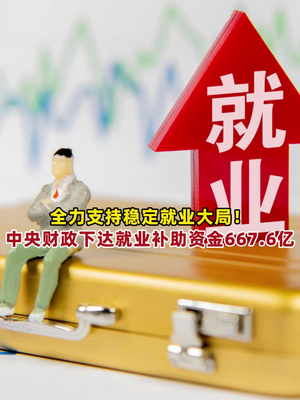中央财政下达就业补助资金667亿元，助力稳定就业局势，促进社会发展和谐共进