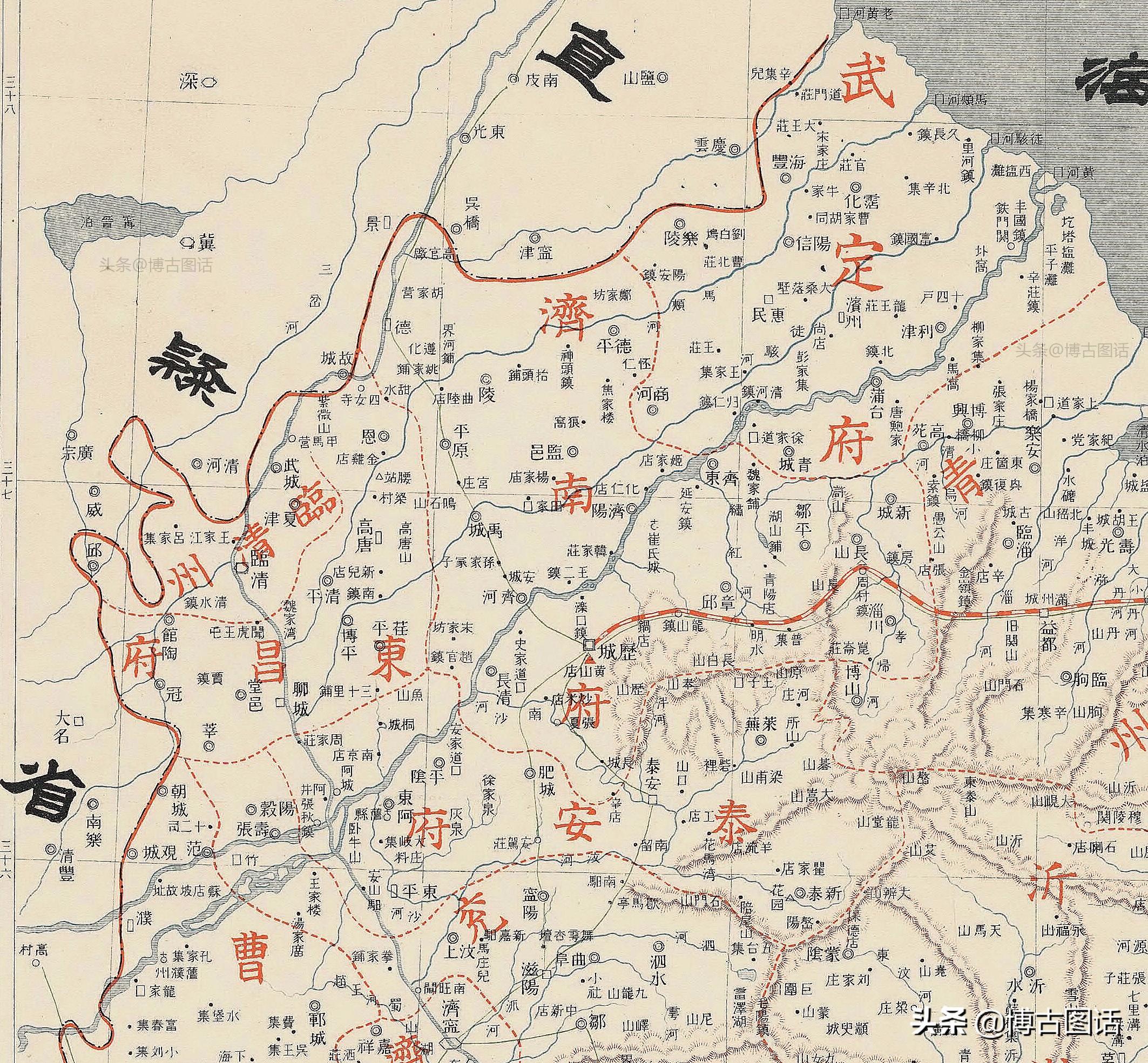 山东地图高清版最新，自然美景轻松探索之旅